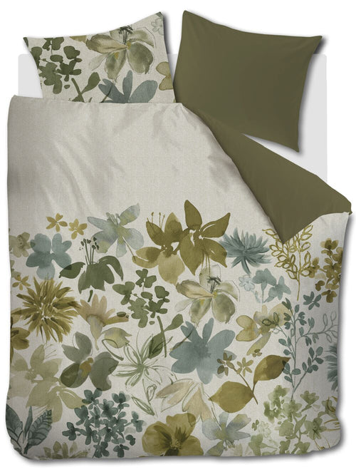 Beddinghouse Dekbedovertrek Lilian - 200 x 200/220 cm - Groen