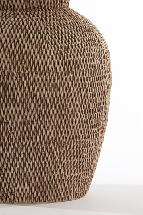 Light & Living vaas VENDIE - Ø26x28cm - bruin