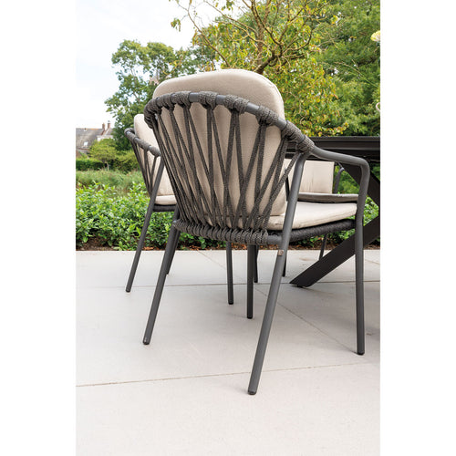 Taste by 4 Seasons stapelbare tuinstoel Manitoba antraciet