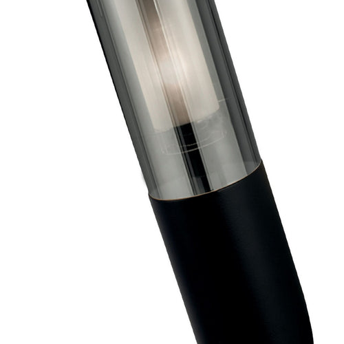 Batton PIR-wandlamp voor buiten, zwarte en gerookte diffusor, IP44