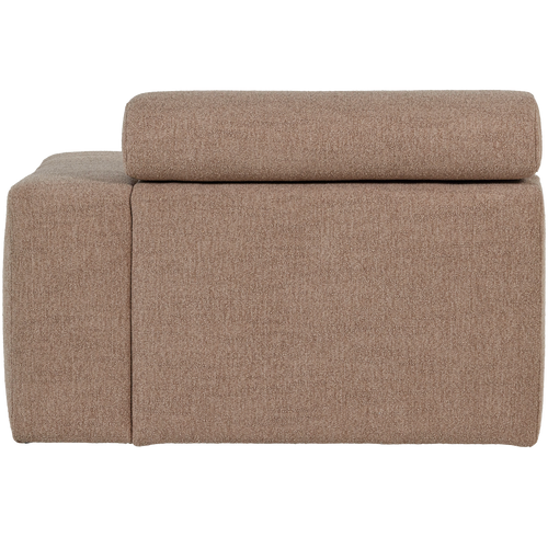 WOOOD 1-zits element bank arm rechts Novi - Polyester - Taupe - 86x109x113