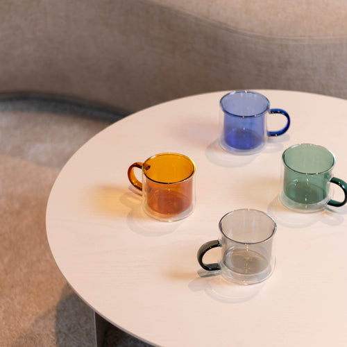 Ona - Beker 27cl dubbelwandig amber Liv - Set van 2 - vtwonen shop