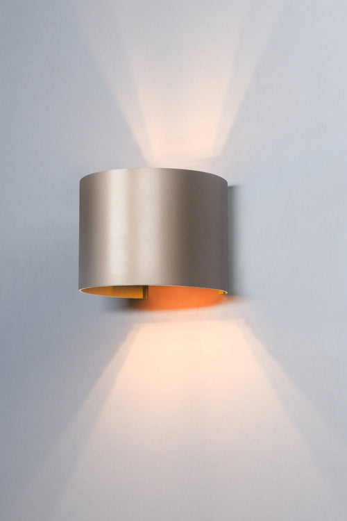 Artdelight wandlamp Gyro - 1 lichts - 11.2  x 9.7   cm - champagne - vtwonen shop