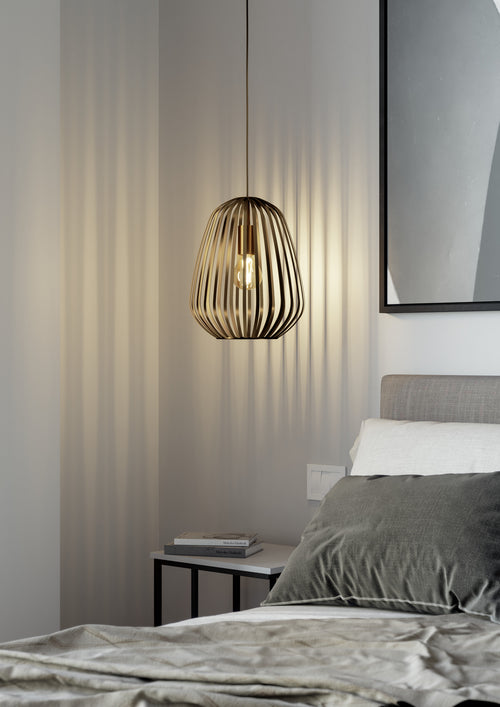 EGLO hanglamp Espinal - e27 - ø 28 cm - brons - staal