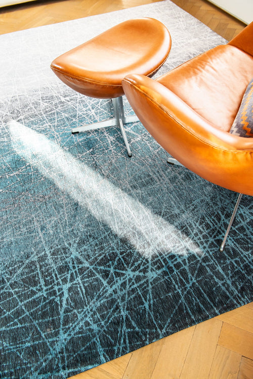 Mad Men vloerkleed 8877 Polar Vortex - Blauw - 200 x 280 cm