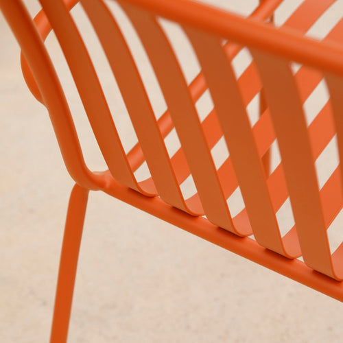 Tikamoon Oranje metalen leunstoel - Oranje - vtwonen shop