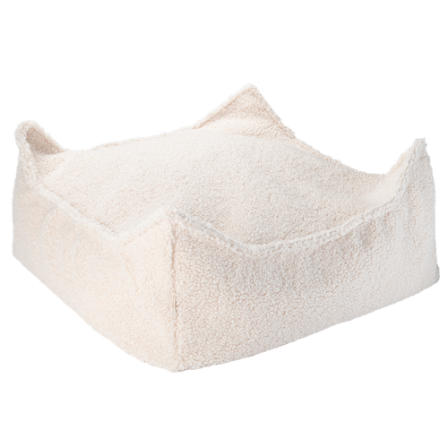 Wigiwama Vierkante Poef - Crème - vtwonen shop