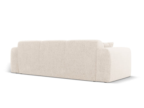 Cosmopolitan Design Bank Nolio 3-zits, chenille, lichtbeige - 95x235x72cm