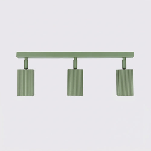 Sollux Lighting Plafondlamp RAYO 3L saliegroen - 45x6x16,5cm