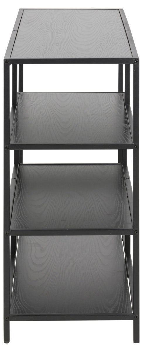 Lisomme Vic Open Kast van Metaal & Hout - B 114 cm - Zwart - vtwonen shop