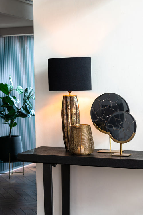 Light & Living ornament GOUYA - 25x10x35cm - zwart