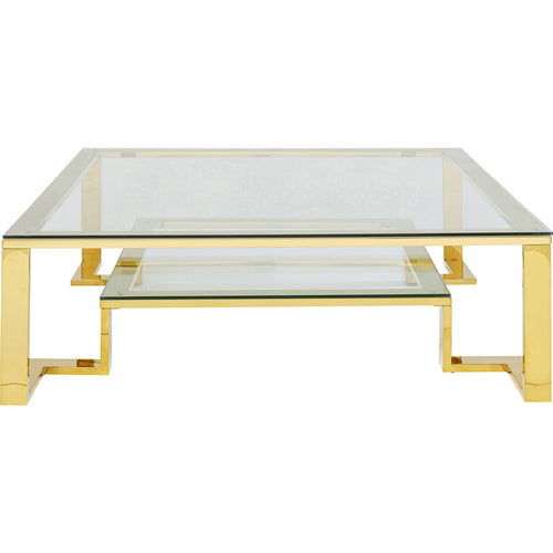 Kare Design Salontafel Rush 120x120cm goud