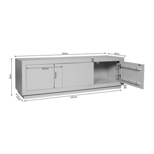 StarFurn Tv-meubel Brussel - Bruin Hout - 150x45x46cm