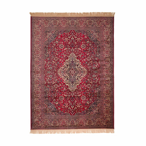 Tier Vintage Perzisch vloerkleed Napura Rood met franjes