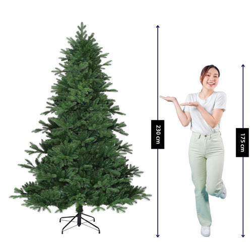 Black Box Trees Brampton Boom - Kerstboom met Natuurlijke Vorm - Kerstversiering voor Woonkamer en Kantoor - Kunstboom van PE Naalden - Hoogte 230 x