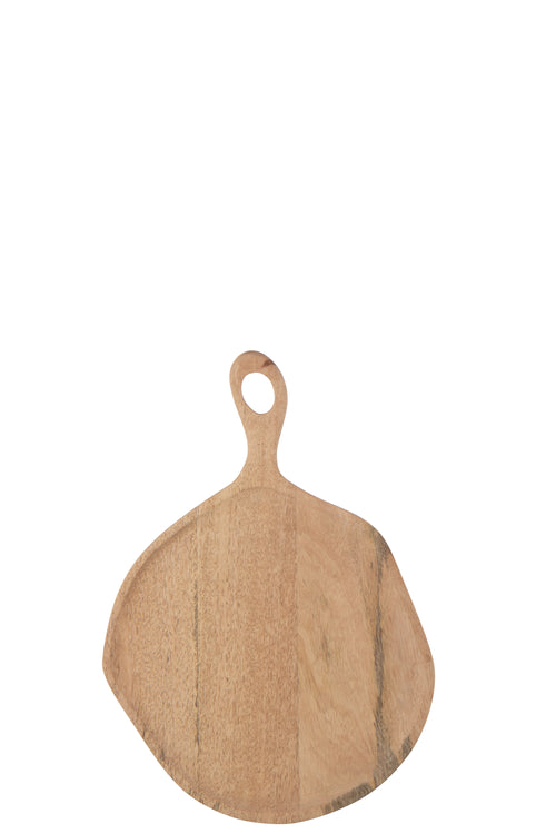 J-Line snijplank Rond - hout - naturel - medium