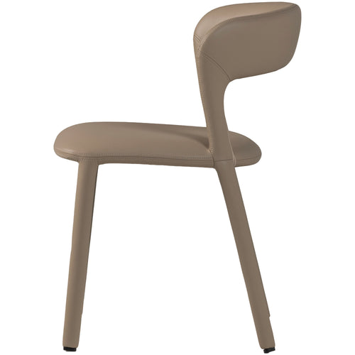WOOOD eetkamerstoelen Noble - Leerlook - Zand - Set van 2