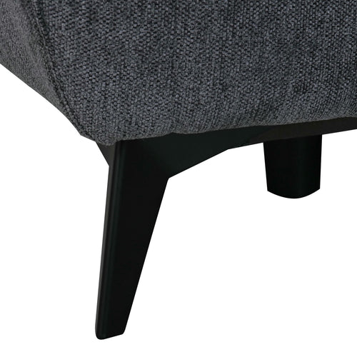 Furnhouse chaise longue bank rechts Colorado - Zwart - Stof - 156x268x107