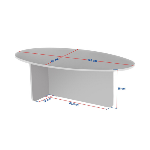 Calicosy - ANNA Tafel - Licht hout - 120x65x40 cm