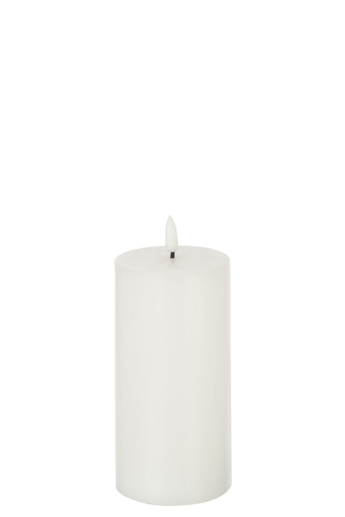 J-Line kaars - wit - medium - LED lichtjes - vtwonen shop