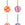 Calma House Set van 4 ornamenten Mery - Groen - Diam. 7