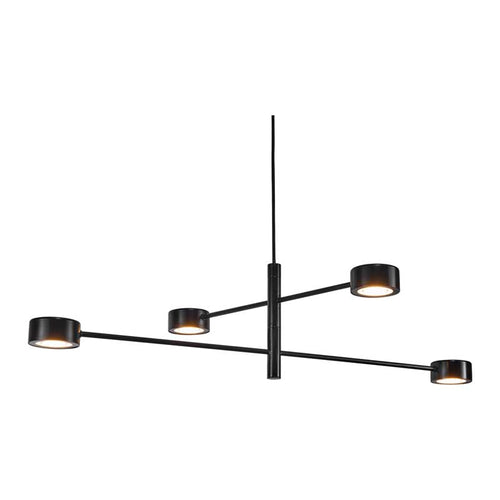 Nordlux Clyde Kroonluchter - 4-lichts LED Stepdim - 2700K - Zwart - vtwonen shop