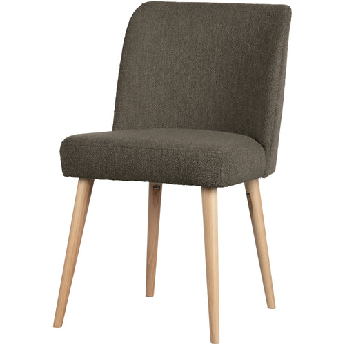 vtwonen eetkamerstoelen Force - Bouclé - Bruin - Set van 2 - vtwonen shop