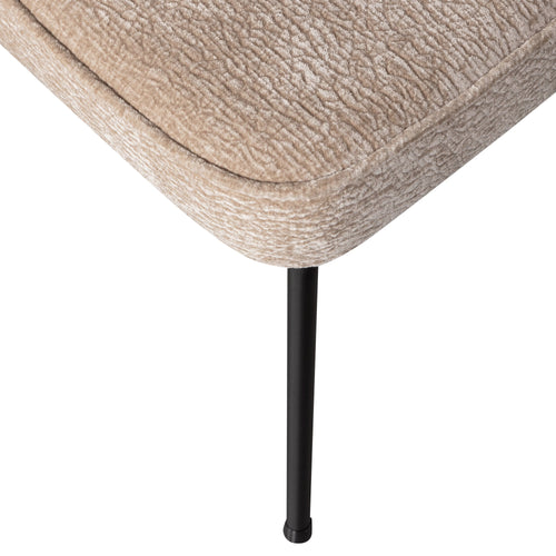 WOOOD eetkamerstoelen Vogue - Polyester - Zand - Set van 6