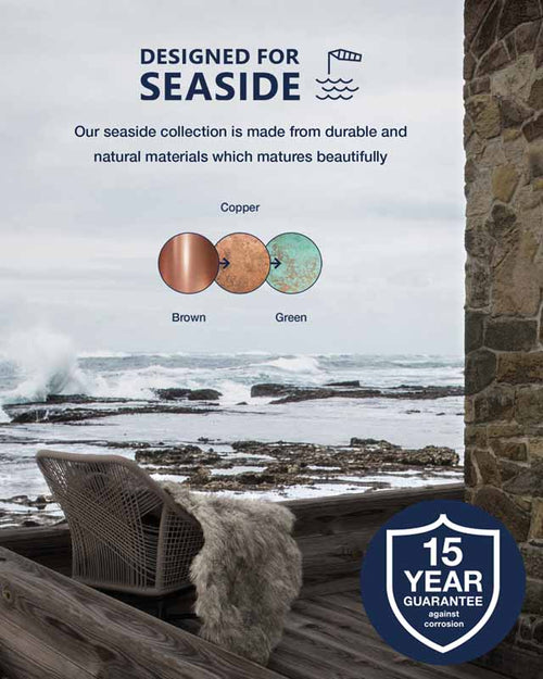 Nordlux Venø Wandlamp Buiten | E27 | IP54 | Koper | Seaside