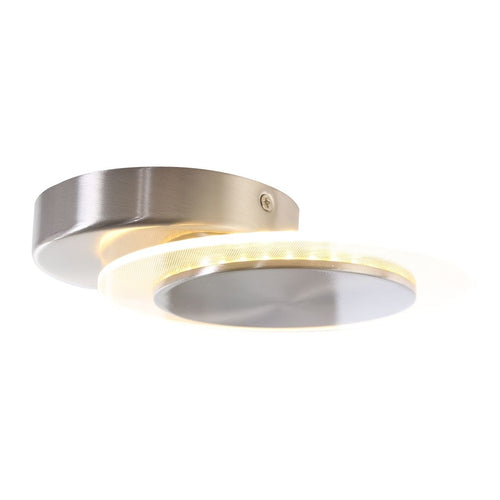 Steinhauer plafondlamp Lido - 1 lichts - 17x 6 cm - mat chroom