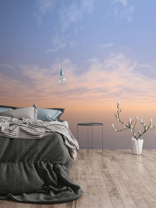 Livingwalls fotobehang wolken blauw, wit en grijs - 265 x 280 cm - AS-392291 - vtwonen shop