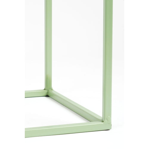 Mica Decorations Quinty Bijzettafel - Set van 3 - L30 x B30 x H70 cm - IJzer - Lichtgroen