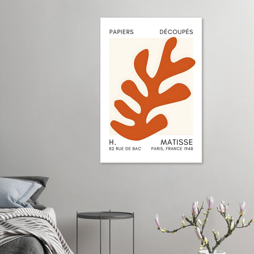 Artfulprints Poster Matisse – Ocean petals orange   - 70x100 cm - Oranje