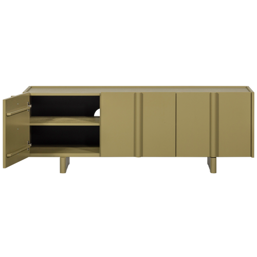 WOOOD tv-meubel Basu - Grenen - Moss - 53x152x46