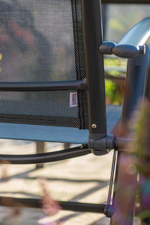 Garden Impressions Limone stoel 4 stuks + Felini tafel 160 cm – 5-delige aluminium tuinset