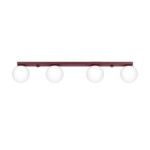 Sollux Lighting Plafondlamp YOLI 4 bordeaux - 88x12x14,5cm