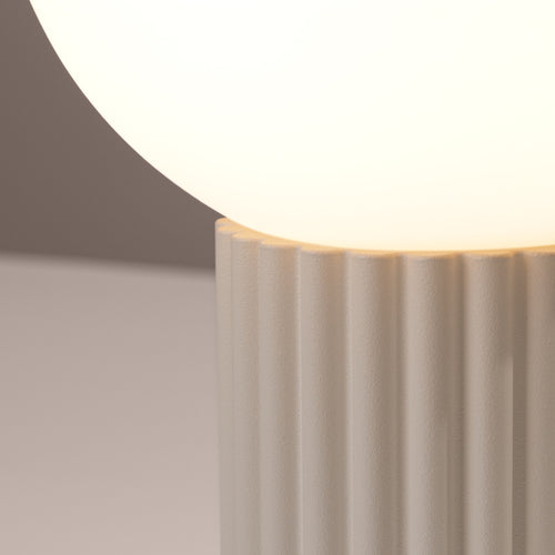 Sollux Lighting Tafellamp HALO beige - 12x12x19cm