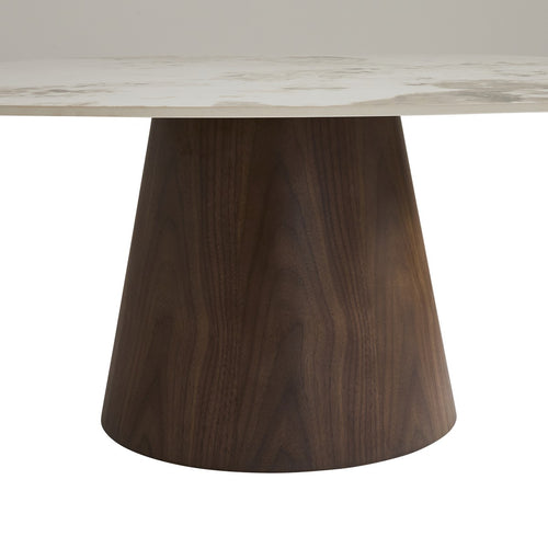 Signature - ALESSANDRA Tafel - Bruin - 45x90x90 cm