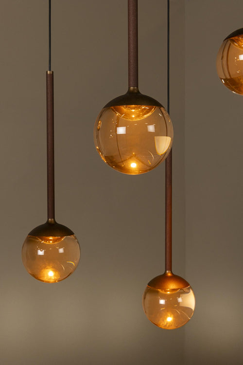 Lucide hanglamp CALINA - Geïntegreerde LED - Koffie - vtwonen shop