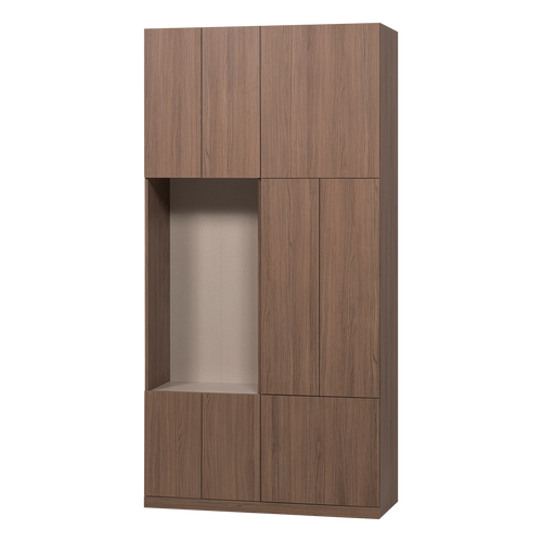 WOOOD wandkast combinatie 108 cm Build - Eiken Decor - Bruin - 215x108x41