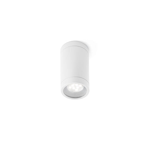 Faro Olot - 1 Licht Buiten Opbouw Plafondlamp Wit IP44, GU10