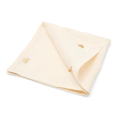 Return to Sender Servetten 40 x 40 cm gouden hartjes - set van 2- 100% linnen - vtwonen shop