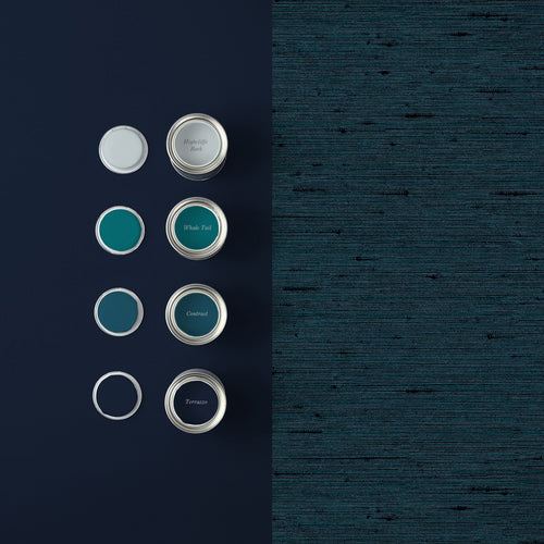 Graham & Brown Vliesbehang - Silk Texture Navy - 10mx52cm - vtwonen shop