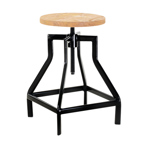 Legend Lage draaibare kruk zwart - in hoogte verstelbaar - vtwonen shop