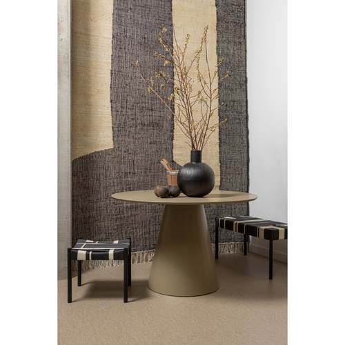 WOOOD eettafel Jorre - MDF - Militair Bruin - 76x120x120 - vtwonen shop