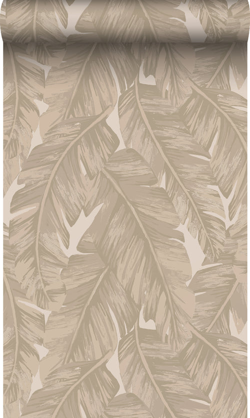 Origin Wallcoverings eco-texture vliesbehang palmbladeren beige - 50 x 900 cm - 347890 - vtwonen shop