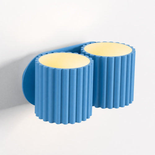 Sollux Lighting Wandlamp AURA 2 lichtblauw G9 - 21x12x10cm
