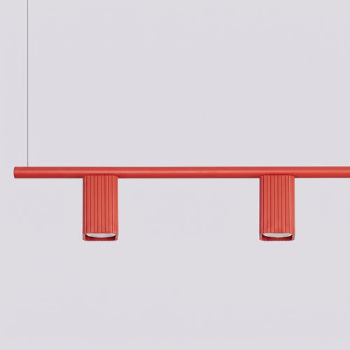 Sollux Lighting Kroonluchter RAYO 4 rood - 122x6x208cm