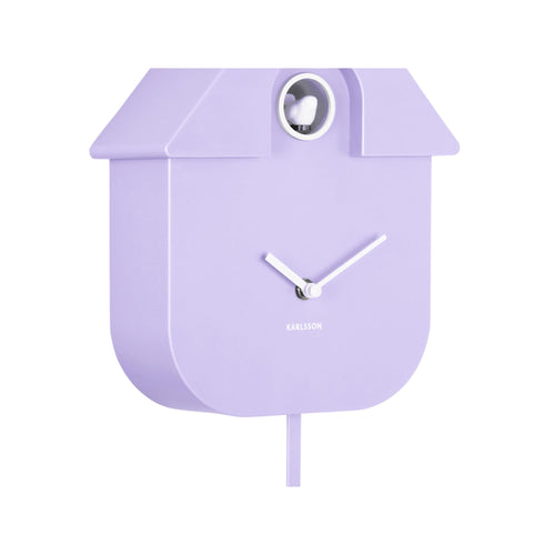 Karlsson wandklok Modern Cuckoo - paars - 8.5x21.5x41cm - vtwonen shop