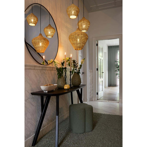 Light & Living poef Nalani - groen - 38x38x45cm - vtwonen shop